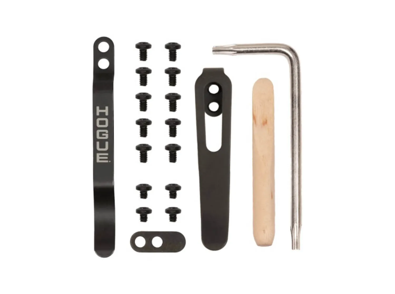 Hogue Deka Pocket Clip & Torx Screw Kit - Black Oxide Finish
