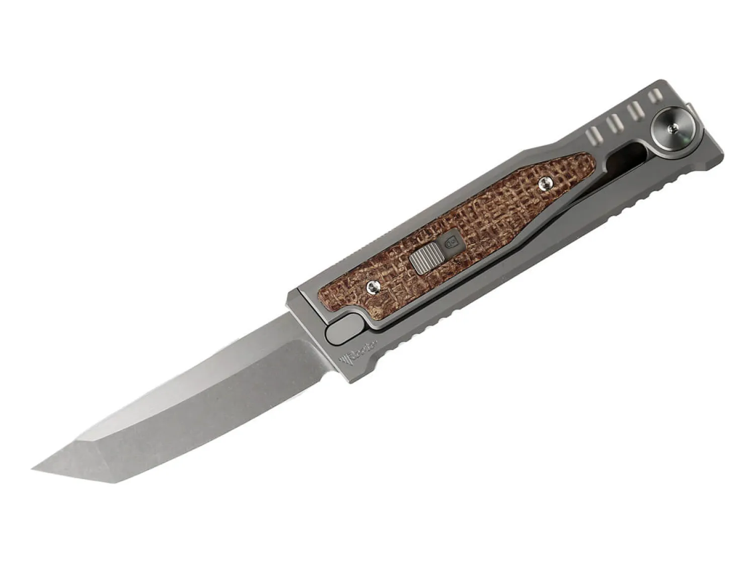 Reate MINI-EXO Burlap Micarta Tanto